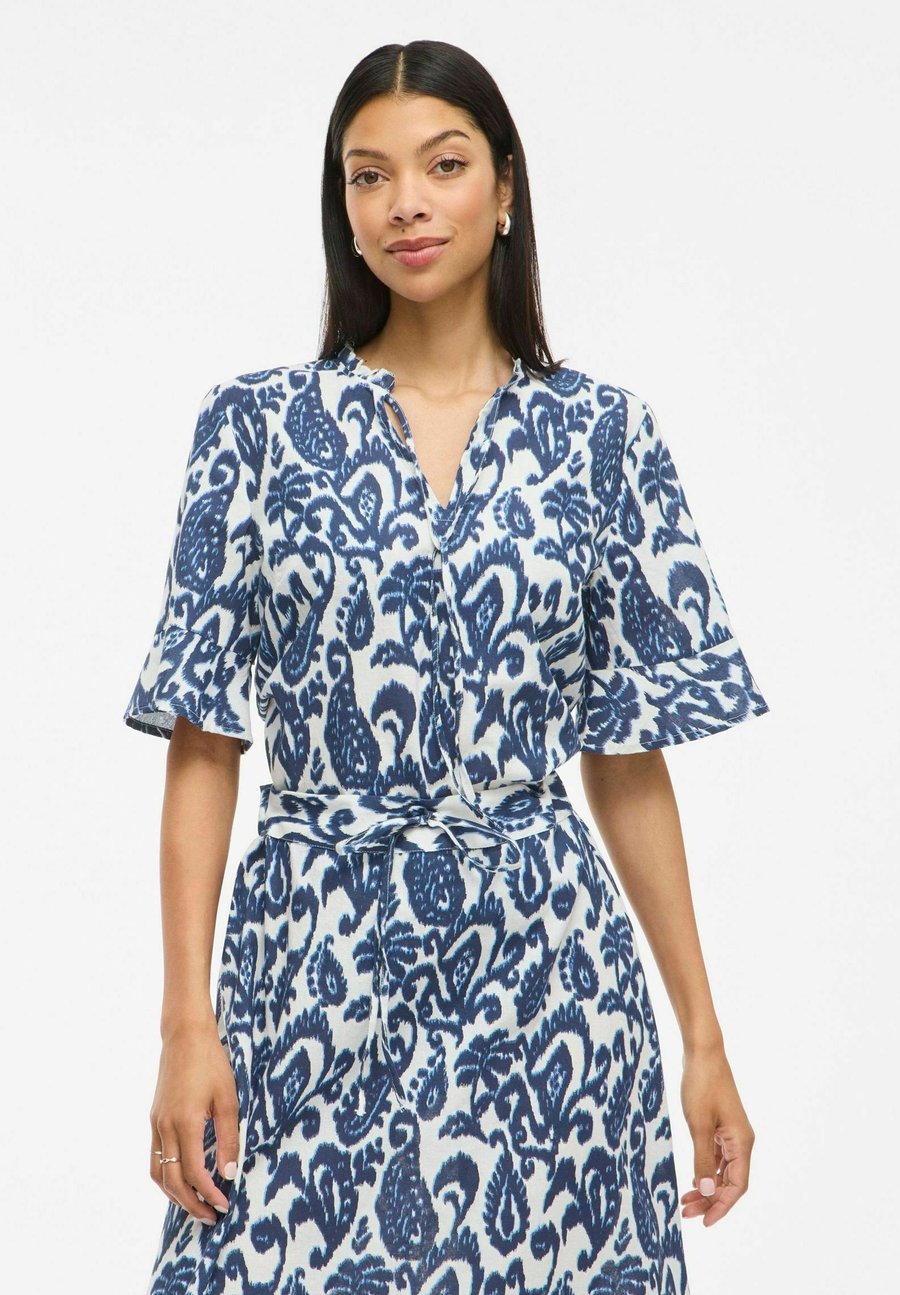 

Блуза VILA MIT KURZEN ÄRMELN VIMERLE V-AUSSCHNITT, Cloud Dancer/Off-White