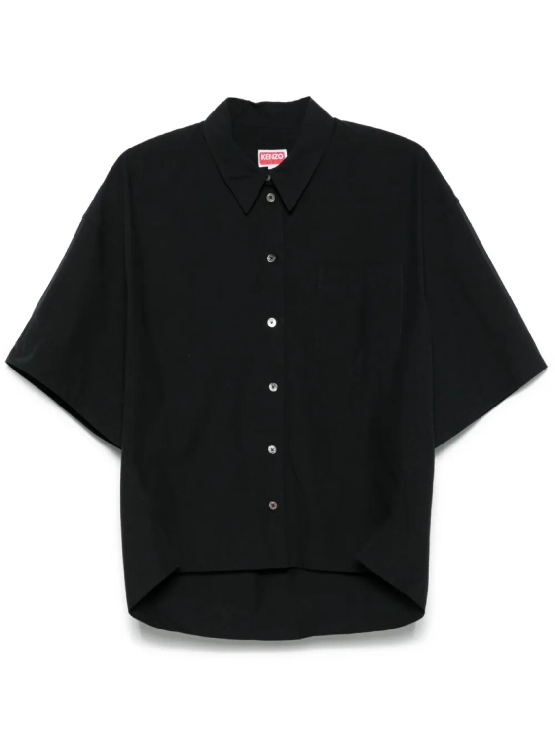 

Хлопковая рубашка Kenzo, черный