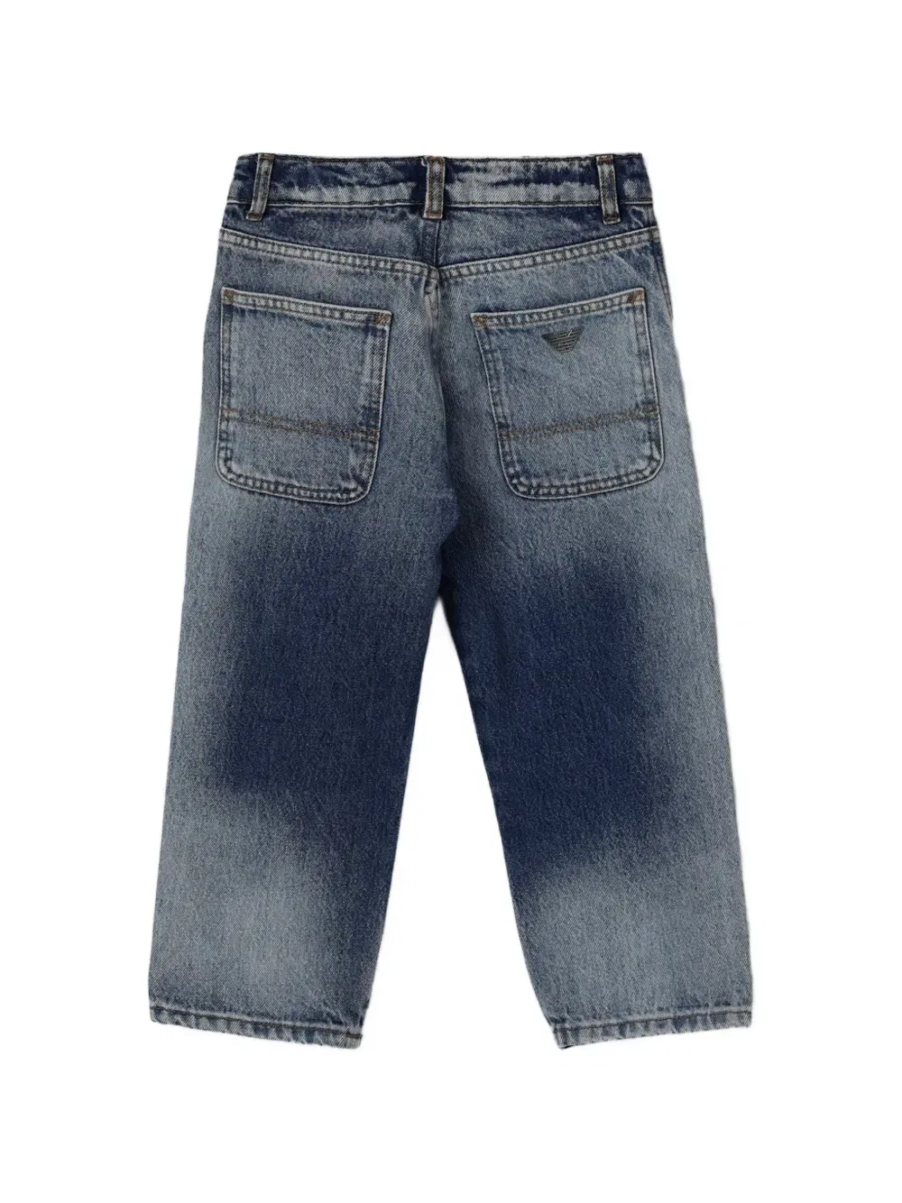 Джинсы с эффектом выцветания Emporio Armani Kids, синий — фото 2