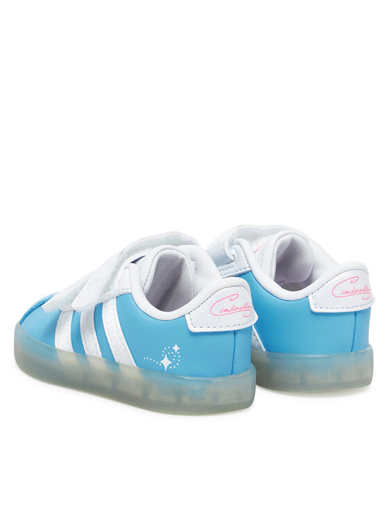 Кроссовки Disney Cinderella VL Court 3.0 JR4900 Adidas, голубой — фото 3