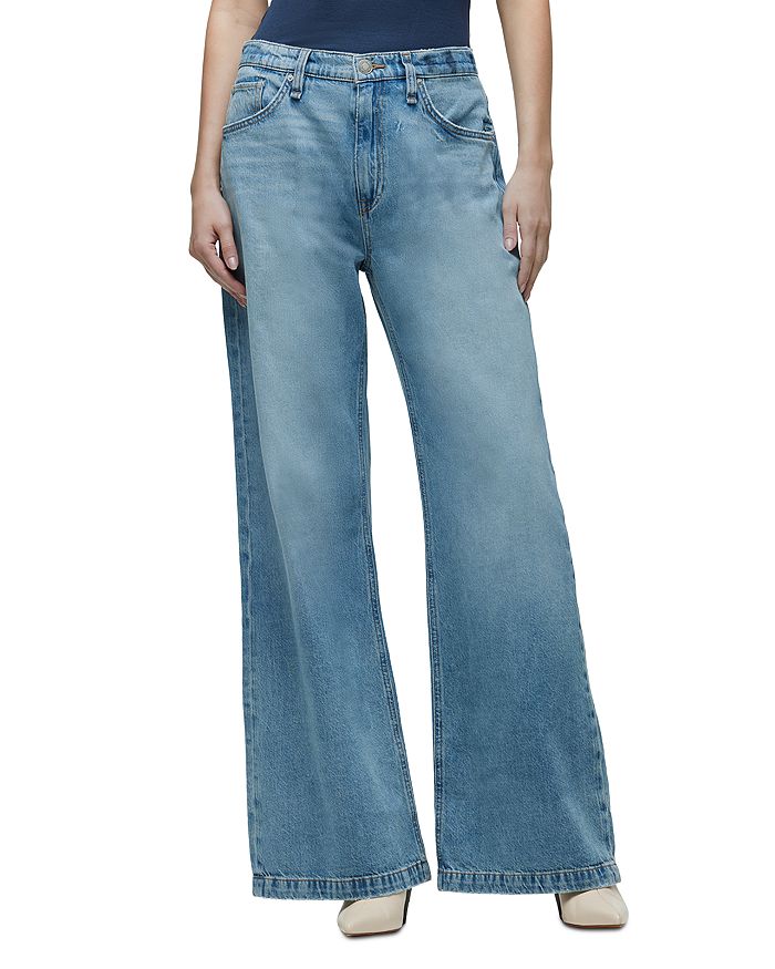 

Джинсы Jodie High Rise Wide Leg в цвете Aspen Hudson, синий