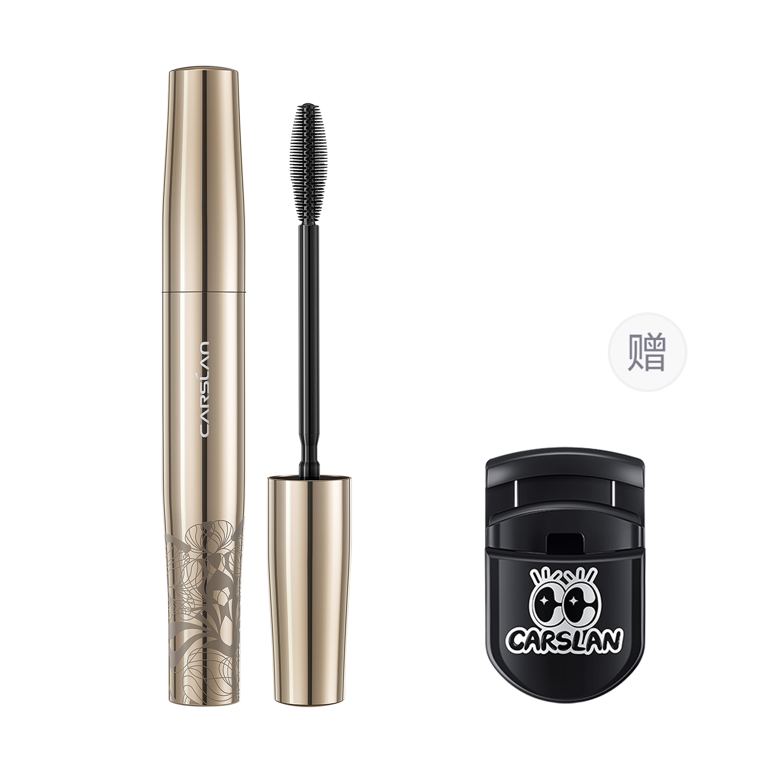 

Carslan Тушь для ресниц Large Eyes Light Feather, стойкая, легко растушевывается, интенсивный черный