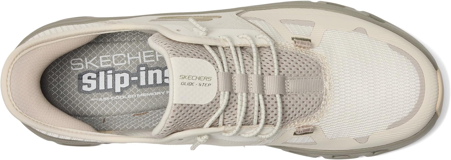 Кроссовки SKECHERS Glide-Step Pro Hands Free Slip-In, цвет Natural — фото 2