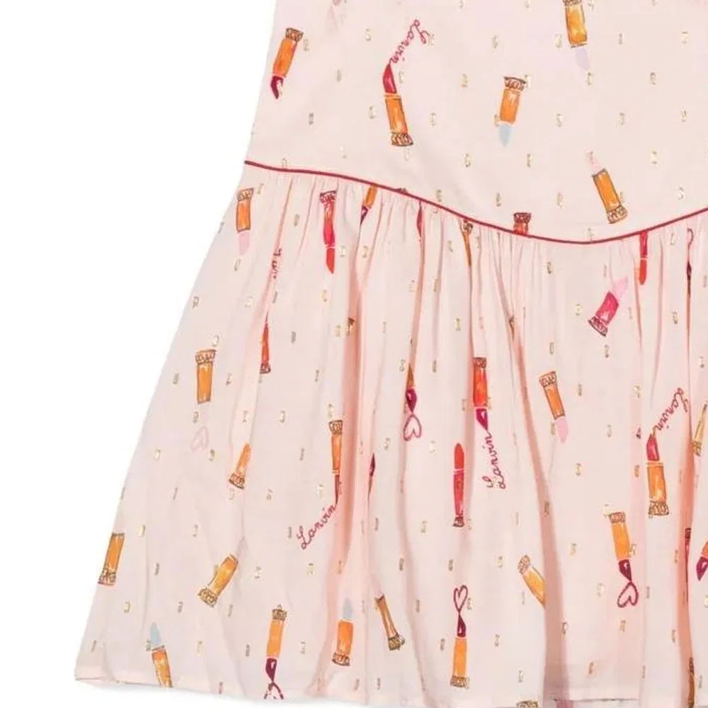 Юбка короткая Lanvin Kids Light Pink — фото 3