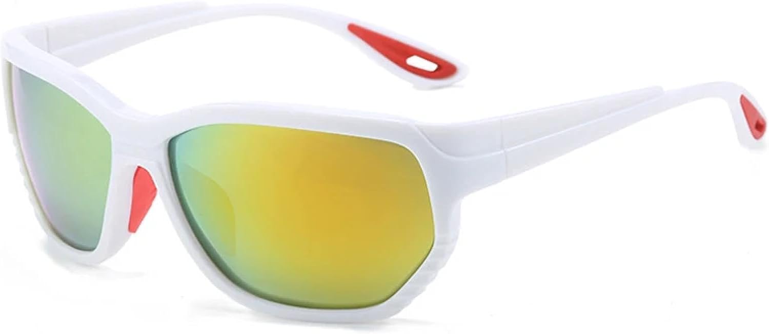 

Винтажные солнцезащитные очки для женщин и мужчин в стиле панк, роскошные, для активного отдыха, спорта, велоспорта, с защитой от УФ-излучения UV400 TKKTLLT, White Red