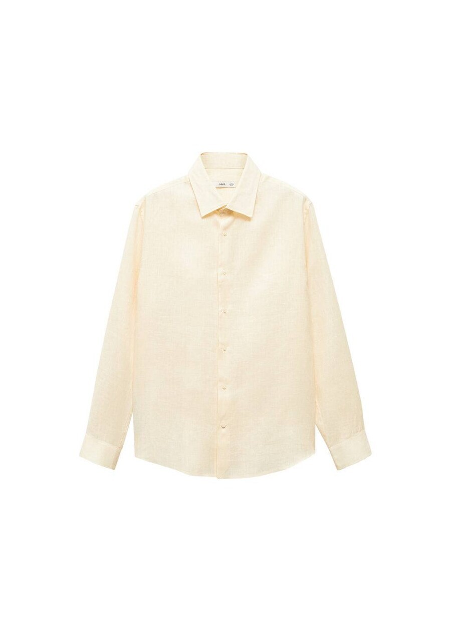 

Рубашка MANGO MAN Regular fit Button Up Parrot, светло-желтый