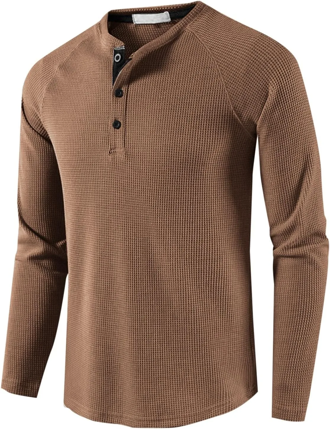Футболка мужская Slim Fit с длинным рукавом и круглым вырезом — фото 2