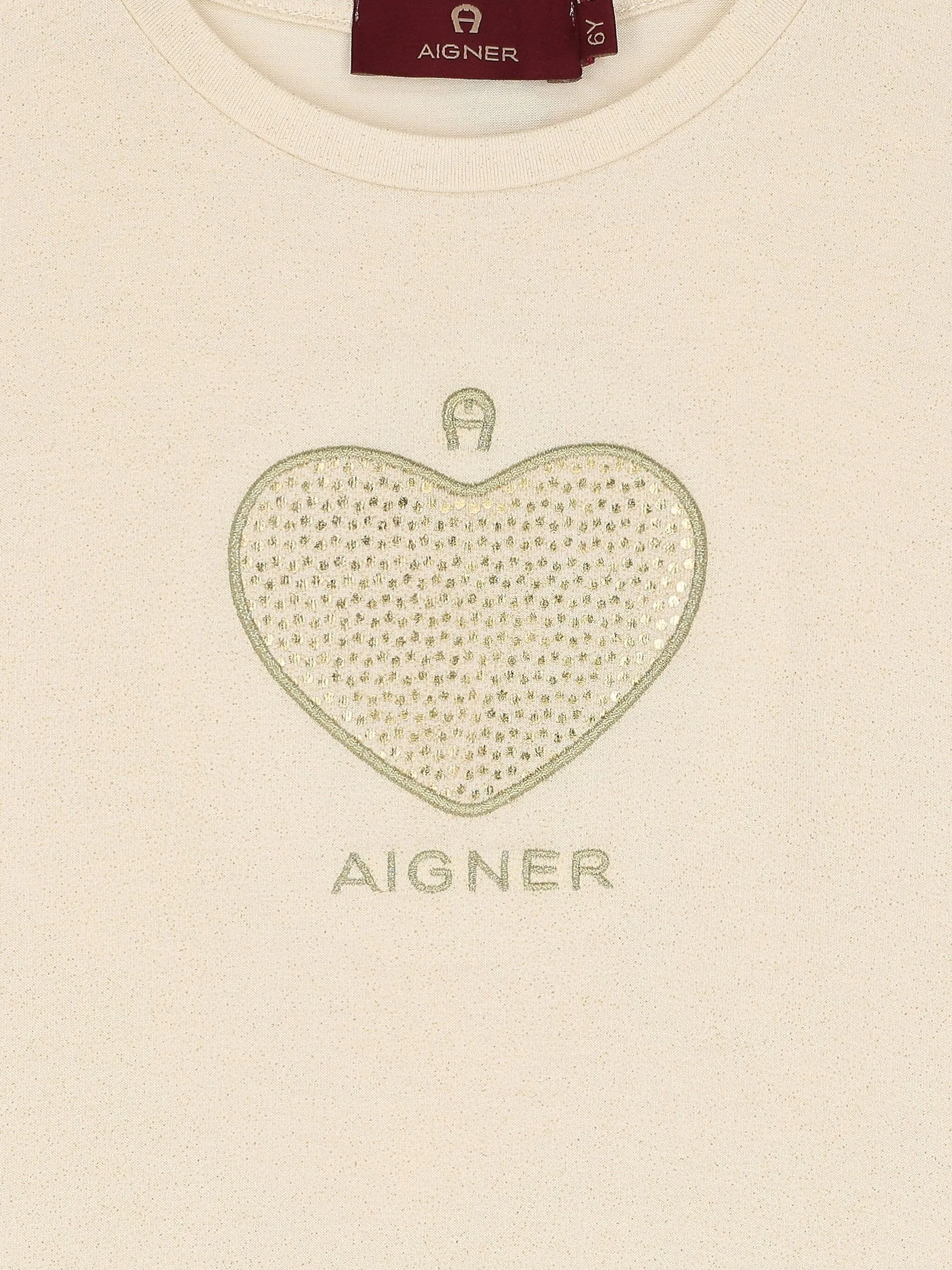 Платье с короткими рукавами Aigner Kids, нейтральный — фото 3