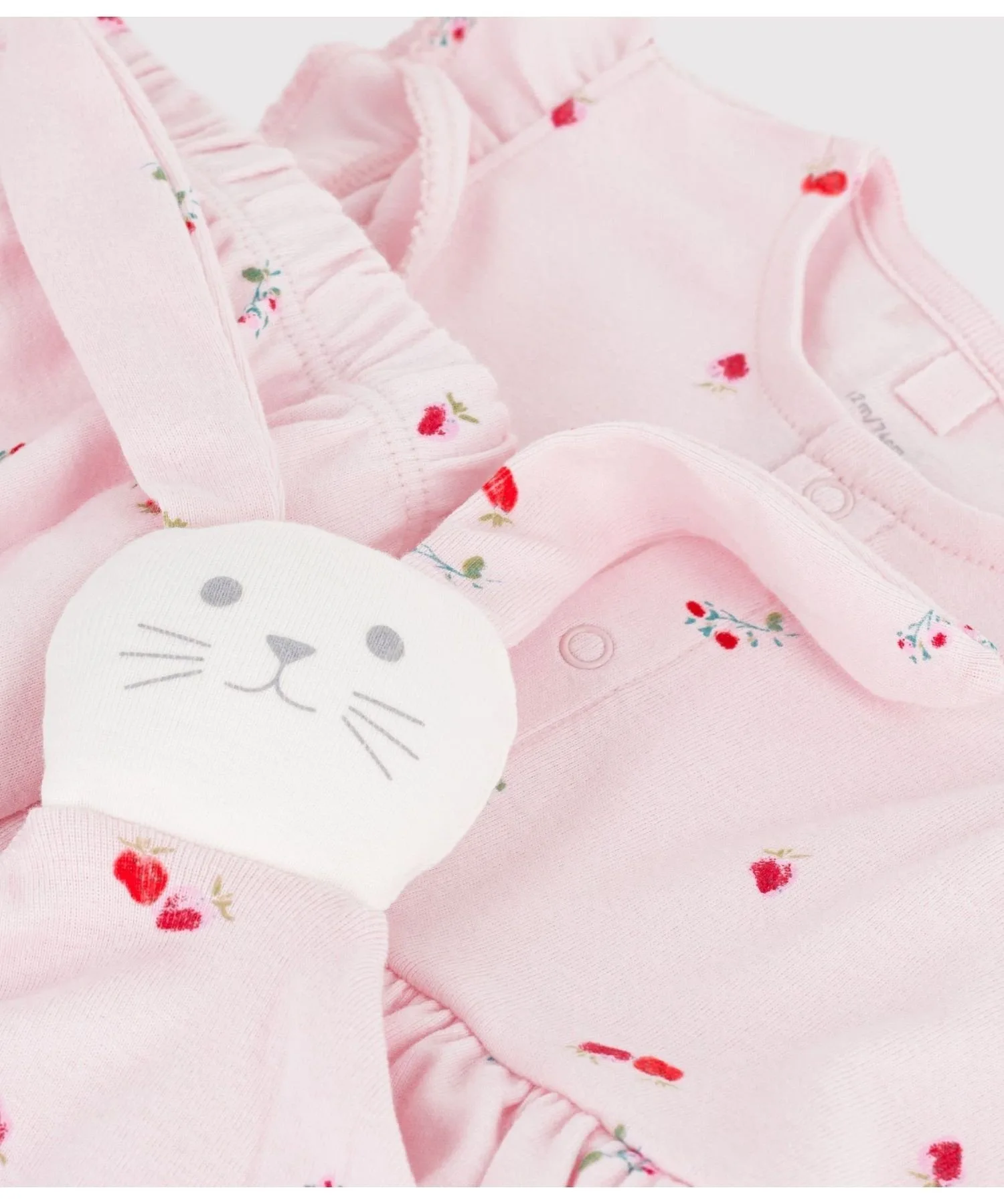 Комплект из One Piece, трусиков-блумеров и Doudou (в коробке) PETIT BATEAU, Light Pink/Multicolor — фото 4