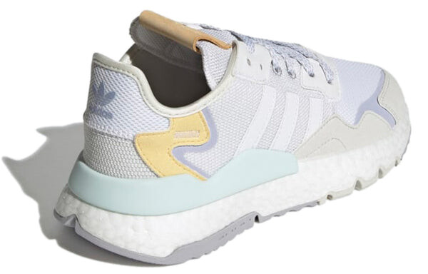 Кроссовки оригинальные nite jogger Adidas, белый — фото 4
