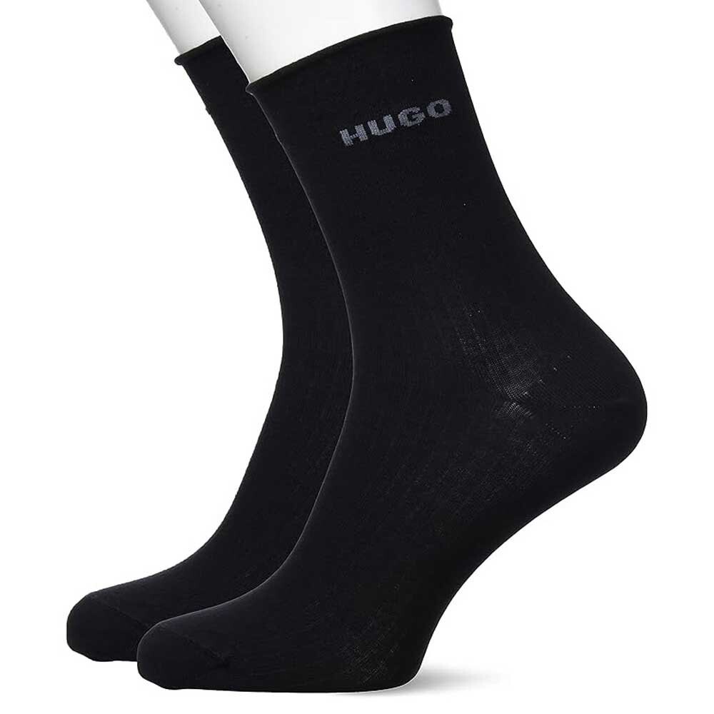 

Носки HUGO QS Fine Rib CC W 2 шт, черный