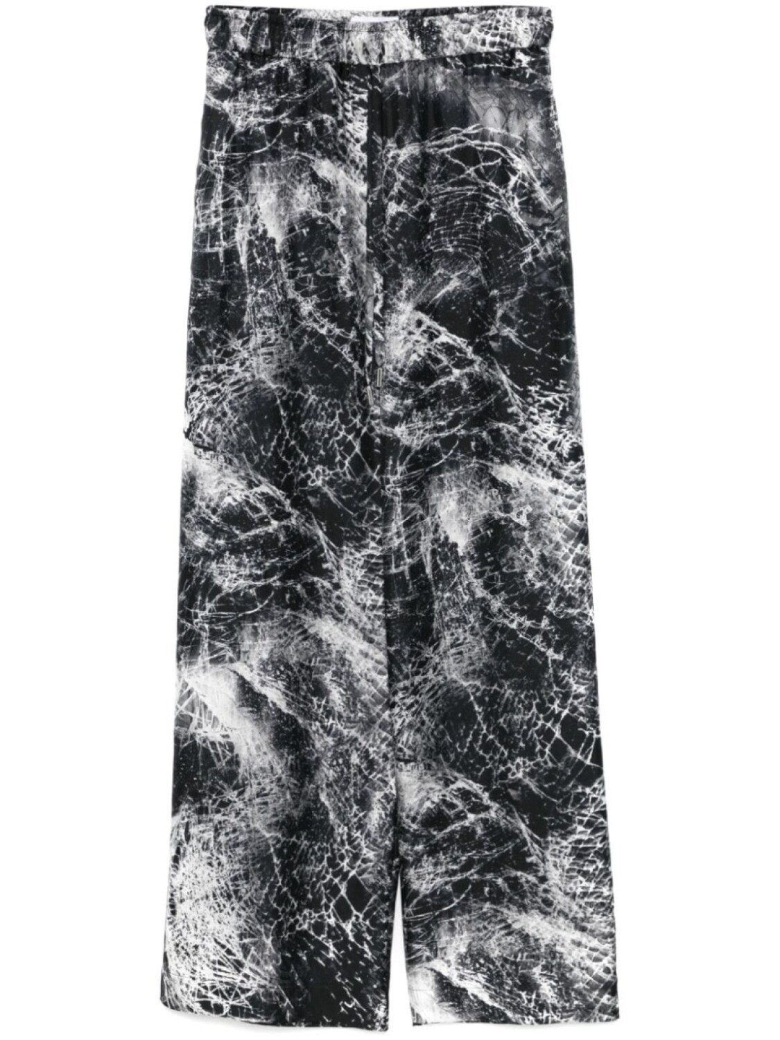 

Alexander McQueen брюки с абстрактным принтом, черный