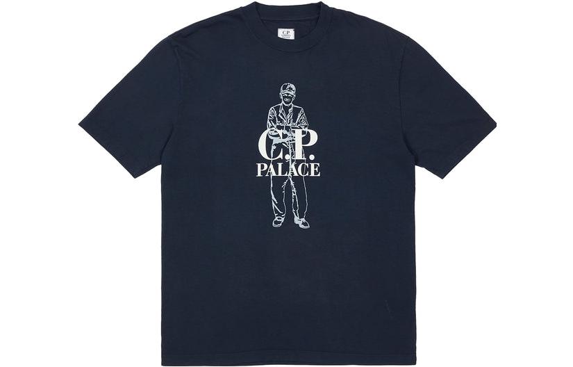 

Футболка с логотипом компании X CP PALACE, синий/черный
