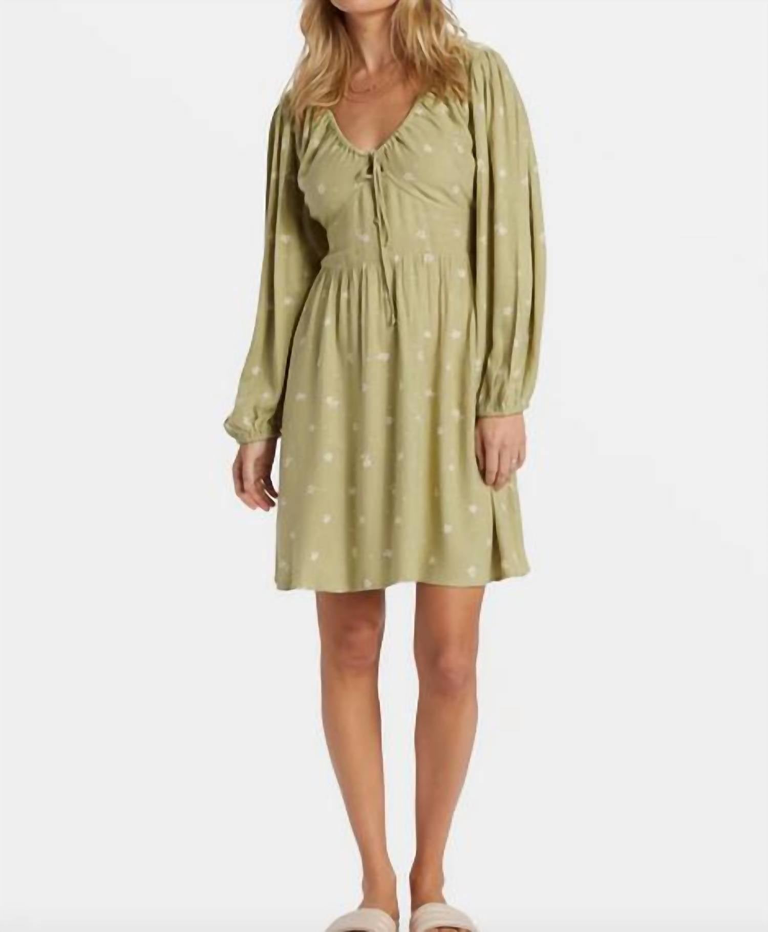 

Солнечное мини-платье Love в цвете авокадо Billabong, Avocado