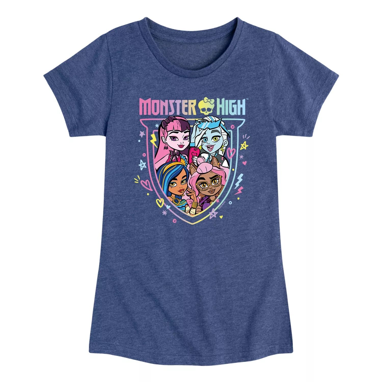 

Футболка Monster High для девочек 7–16 лет с рисунком Rainbow Group Licensed Character, синий