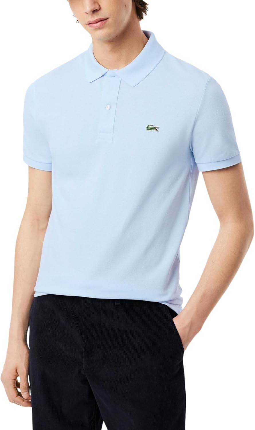 

Lacoste мужская приталенная короткая рукав поло L12.12, Light Blue, Синий, Lacoste мужская приталенная короткая рукав поло L12.12, Light Blue
