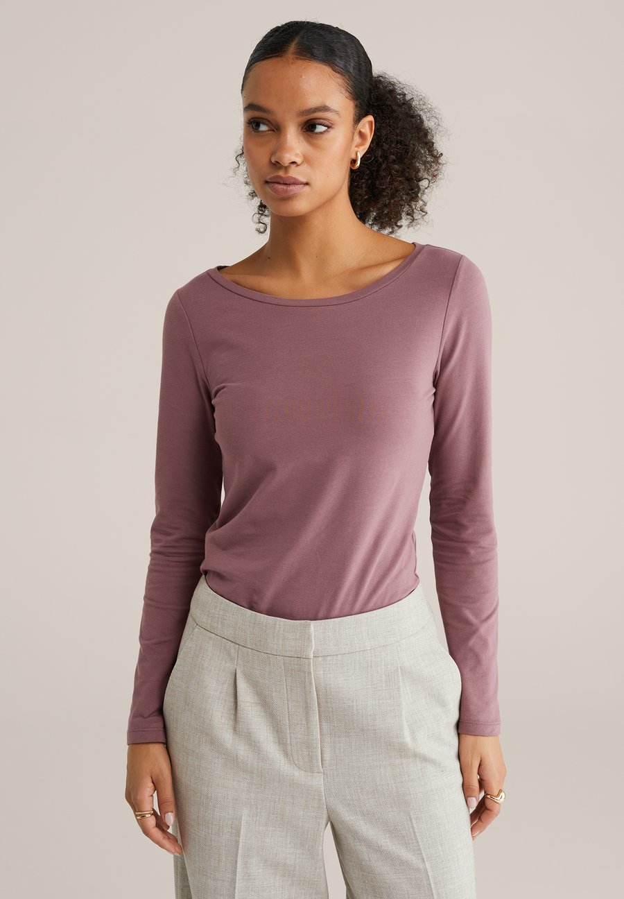 

Топ WE Fashion Long sleeved top, Old Rose/Mottled Light Pink