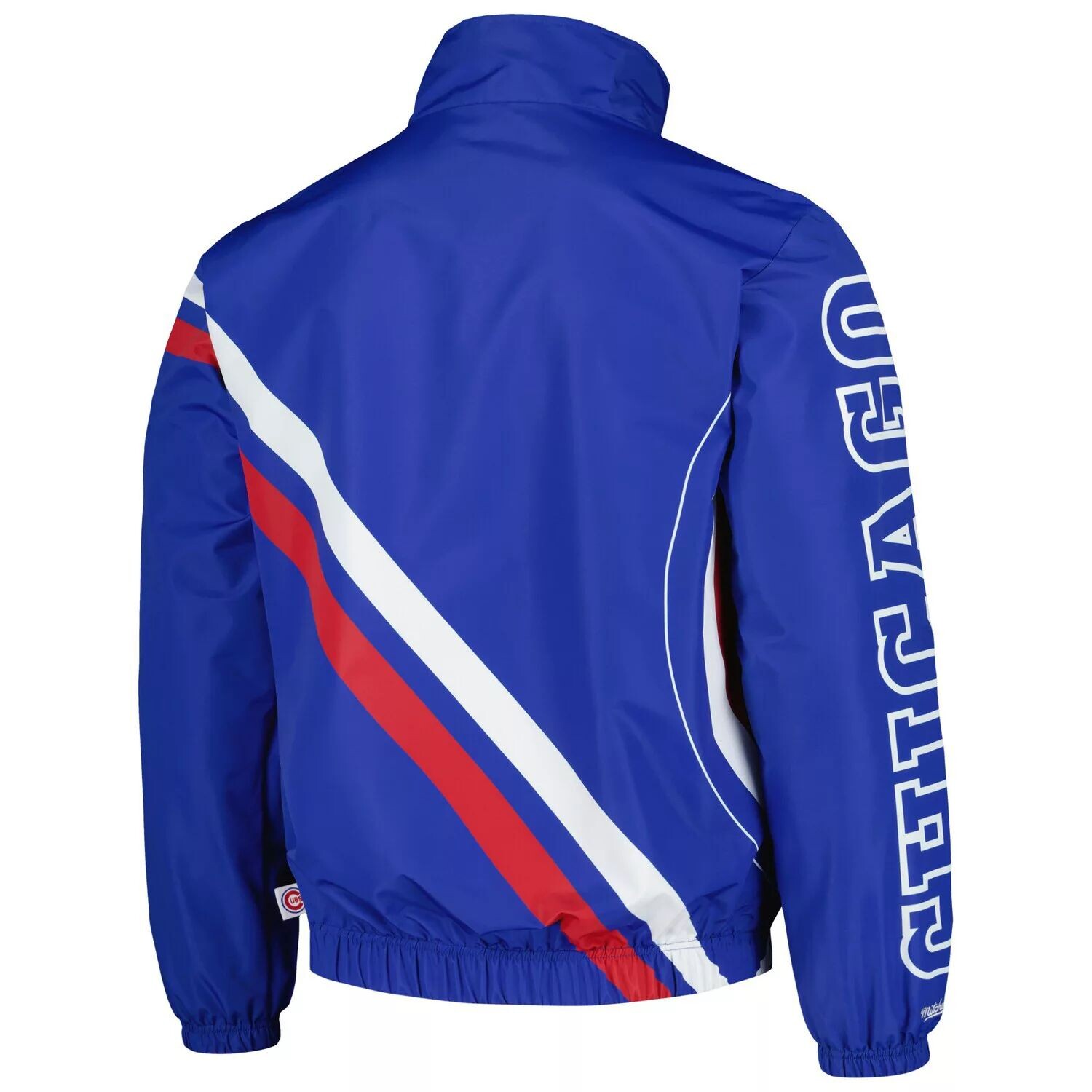 Мужская утепленная куртка на молнии во всю длину Mitchell & Ness Royal Chicago Cubs с взорванным логотипом — фото 3