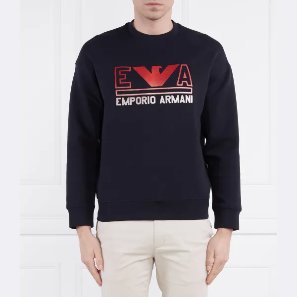 

Толстовка обычного кроя Emporio Armani, синий