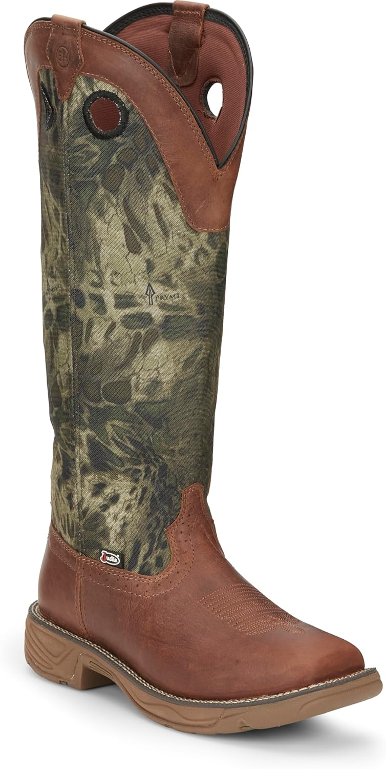 

Мужские ботинки Justin Rush Strike 17 Snake Resisting - коллекция Stampede - противоскользящие, с квадратным носком и резиновой подошвой, коричневый