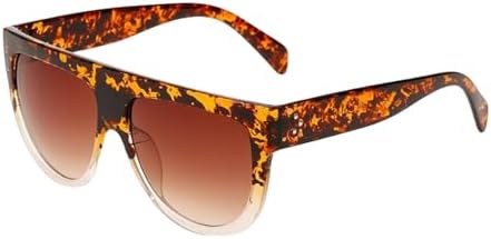 

Модные солнцезащитные очки для женщин, солнцезащитные очки с заклепками для мужчин и женщин, черные очки с леопардовым принтом, защита от ультрафиолета UV400 MTZJH, Leopard Tea