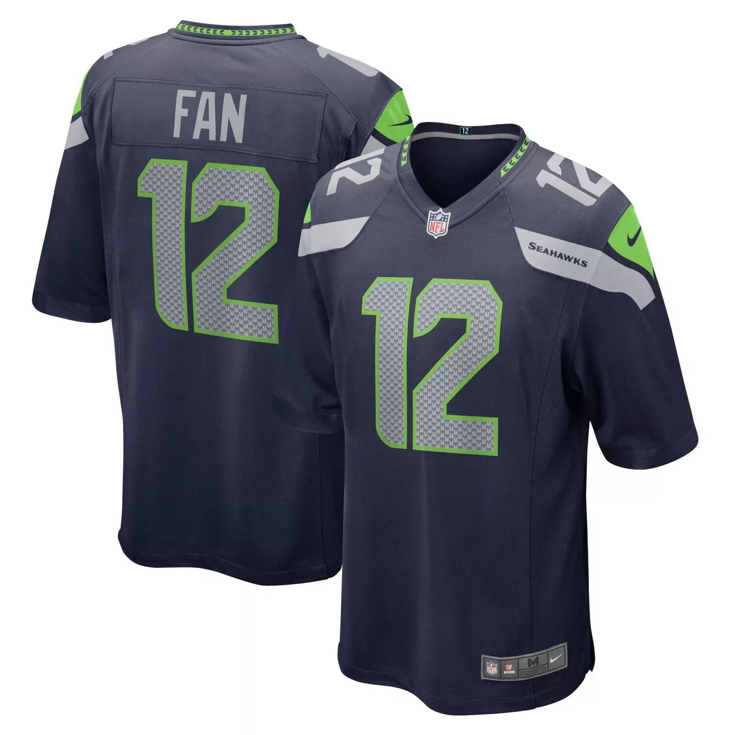 

Мужская футболка 12-й команды Fan College Navy Seattle Seahawks Game Team Nike
