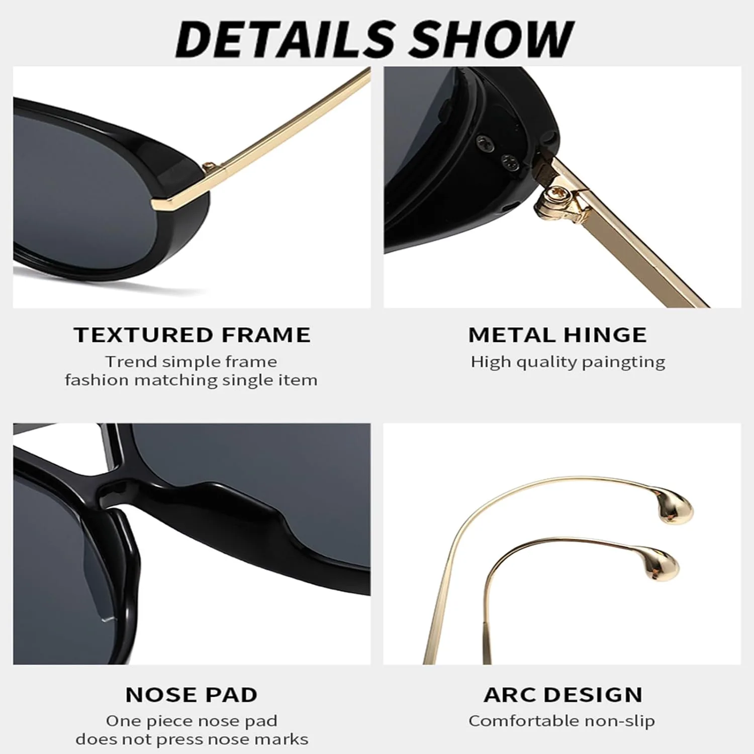 

Солнцезащитные очки Long Keeper Retro Oversized Pilot Sunglasses Women Trendy 70s Pilot Shield Big Frame Double Bridge Vintage Shades UV400, Black Gradient Grey