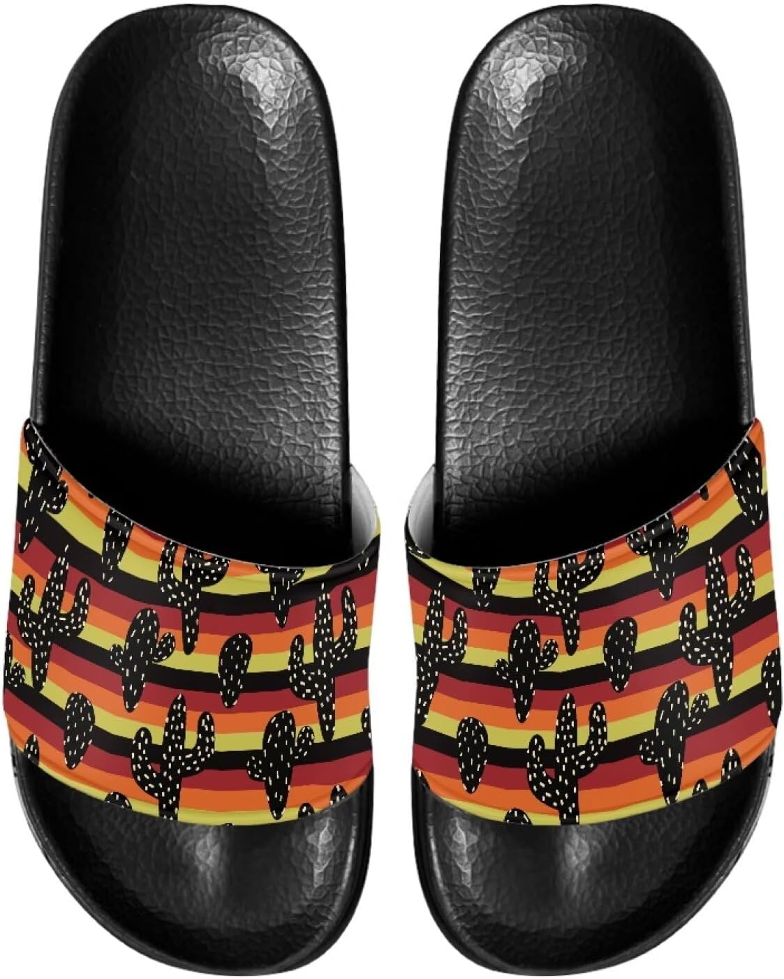 

Мужские домашние сандалии Psesaysky с подушкой, обеспечивающие максимальный комфорт, повседневные сандалии-шлепанцы с открытым носком, нескользящие тапочки, водостойкие мягкие плоские туфли, обувь с одной полосой, Cactus