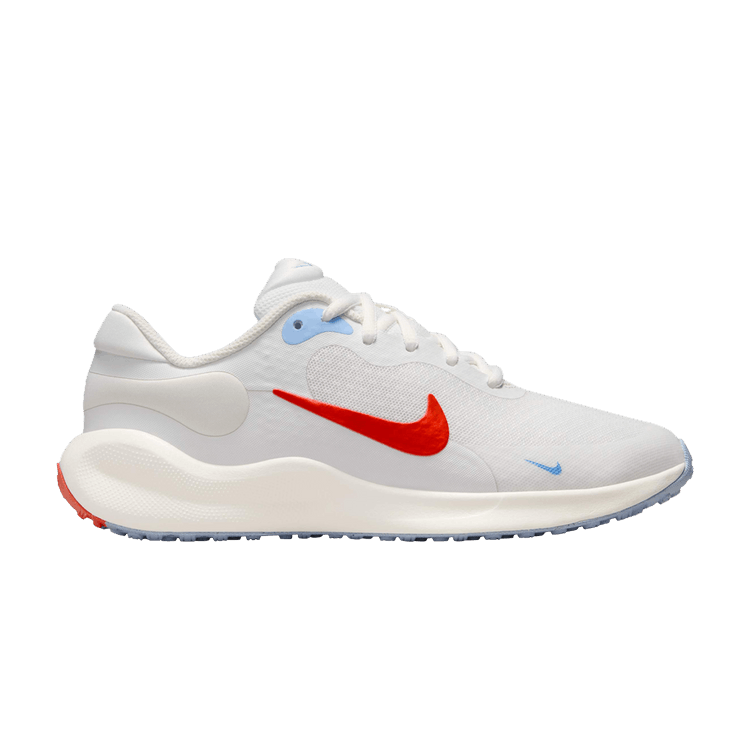 

Кроссовки Revolution 7 GS 'Summit White Picante Red', кремовый