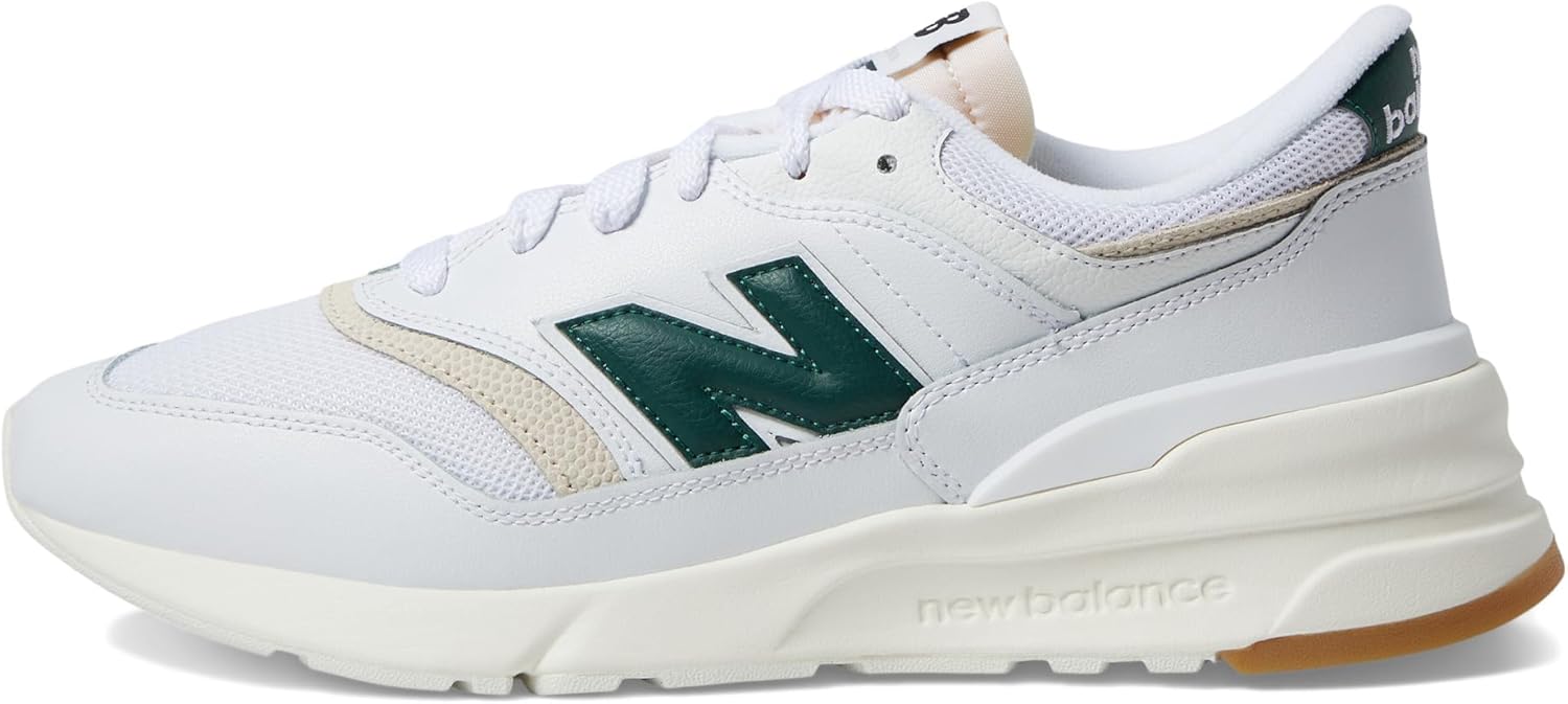 Кроссовки New Balance Unisex Adult 997r V1, белый/зеленый — фото 4