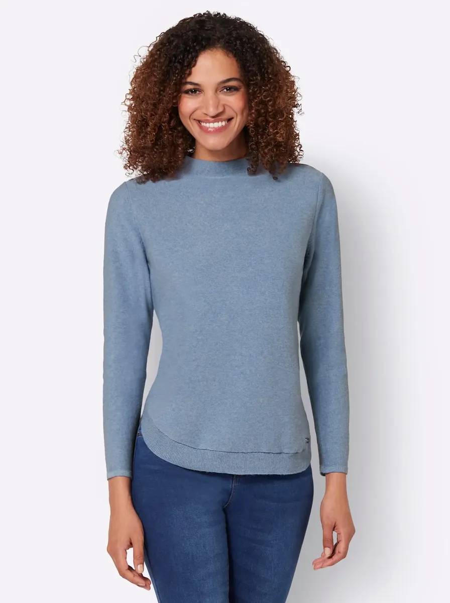 

Casual Looks Вязаный джемпер "Пуловер", цвет Bleu-Meliert
