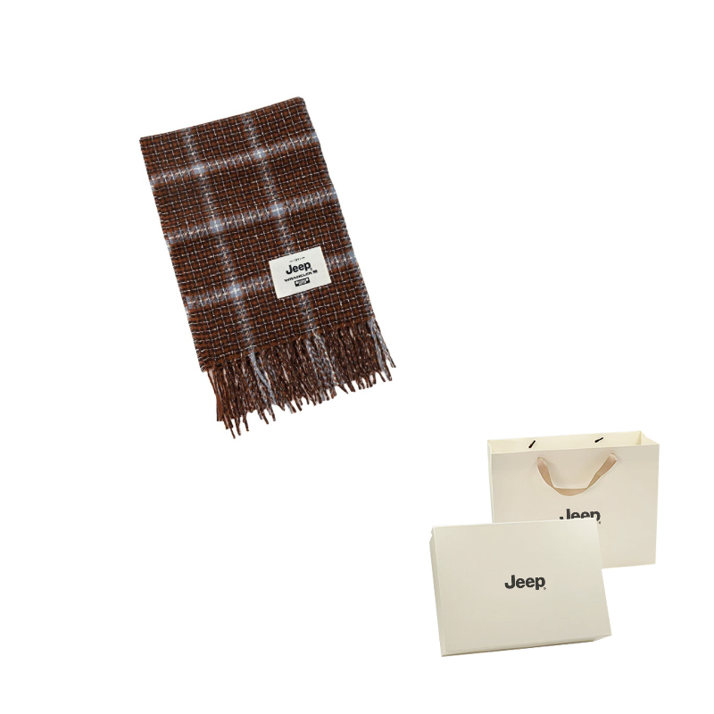 

Вязаный шарф Unisex Jeep, коричневый