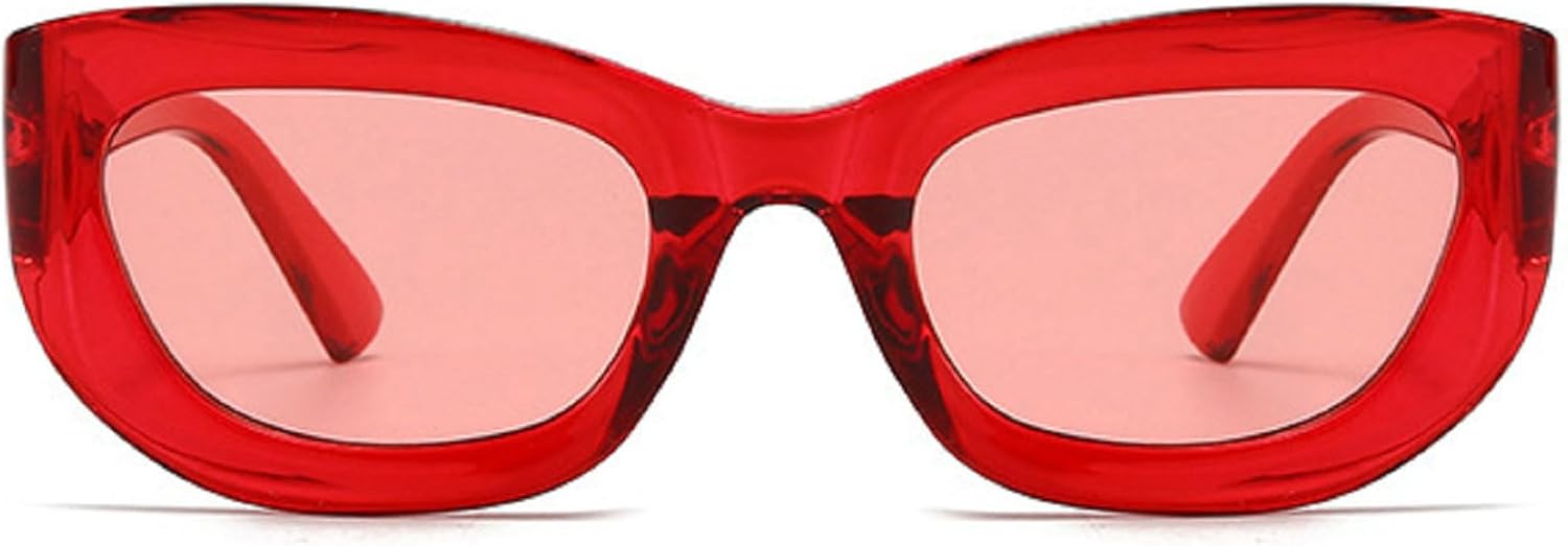 

Модные солнцезащитные очки «кошачий глаз» для женщин, ретро-очки с защитой от УФ-излучения UV400, трендовые солнцезащитные очки для женщин и мужчин в толстой оправе mincl, C6