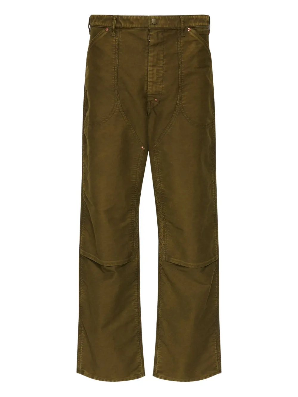 

Заплатанные хлопковые брюки MAISON MARGIELA, коричневый