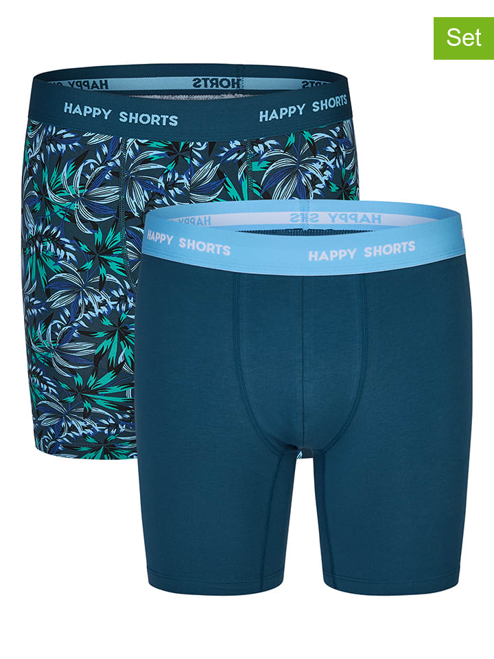 

Happy Shorts Комплект из 2 штук: боксерские трусы темно-синего цвета