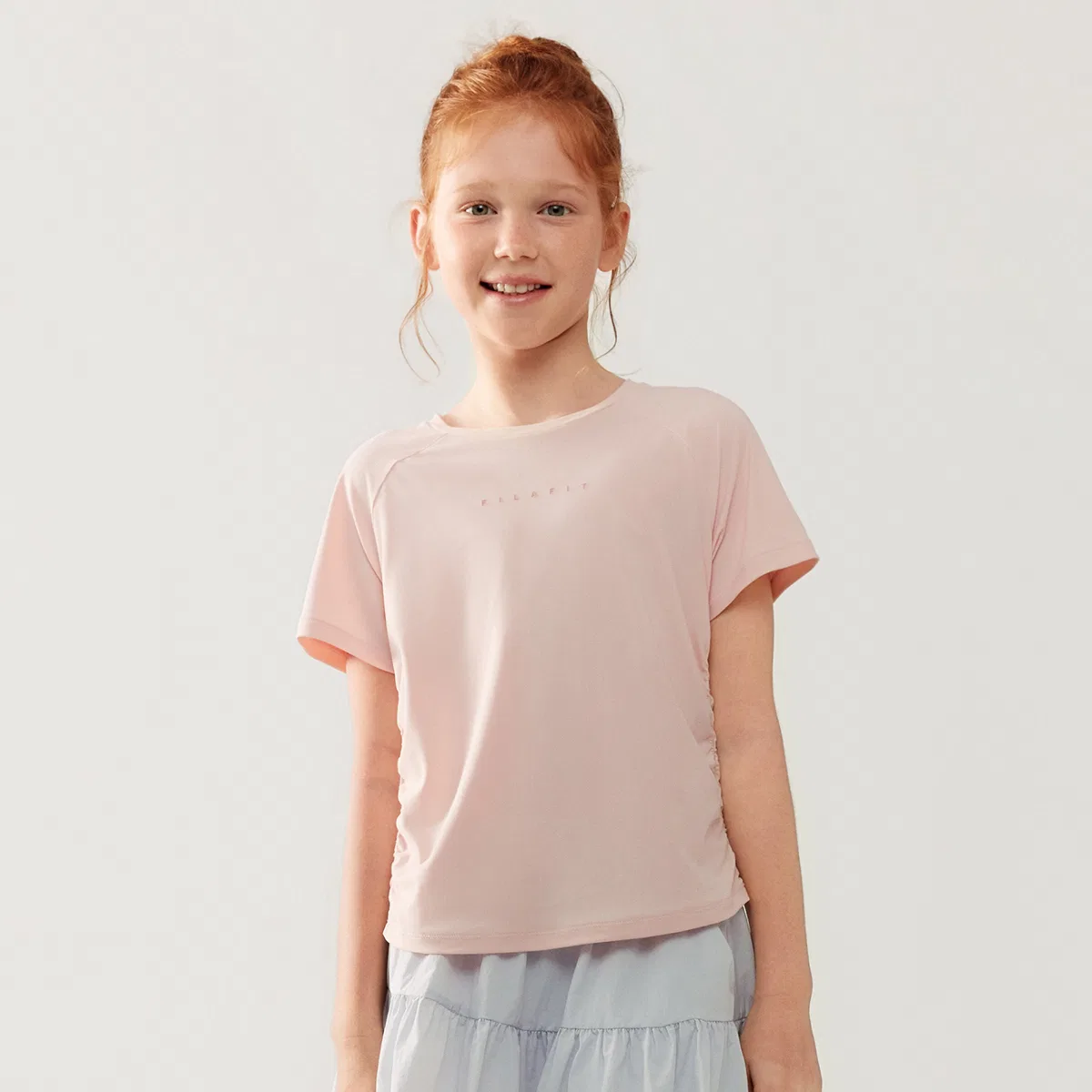 Футболка PERFORMANCE FPF с коротким рукавом Orange Gray Pink детская FILA KIDS — фото 3