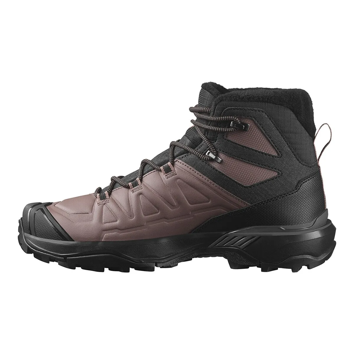 Женские зимние ботинки Salomon X ULTRA SNOWPILOT водонепроницаемые, черно-коричневый — фото 4