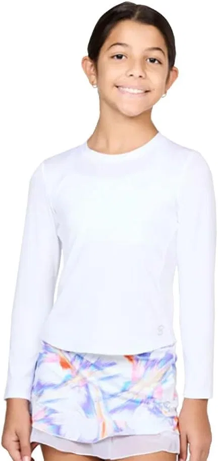 Теннисная рубашка с длинным рукавом SOFIBELLA, White