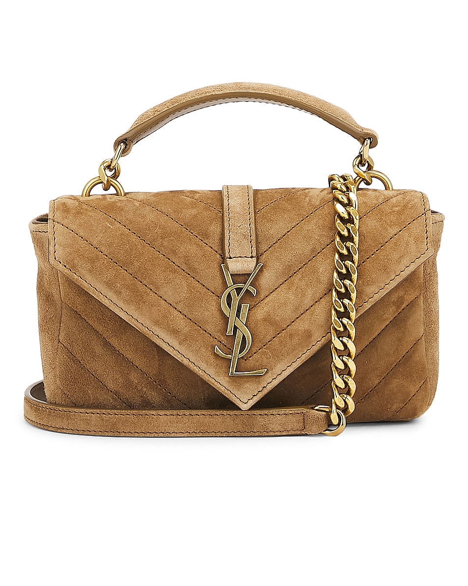 

Мини-сумка на цепочке College Saint Laurent, Gold Leaf