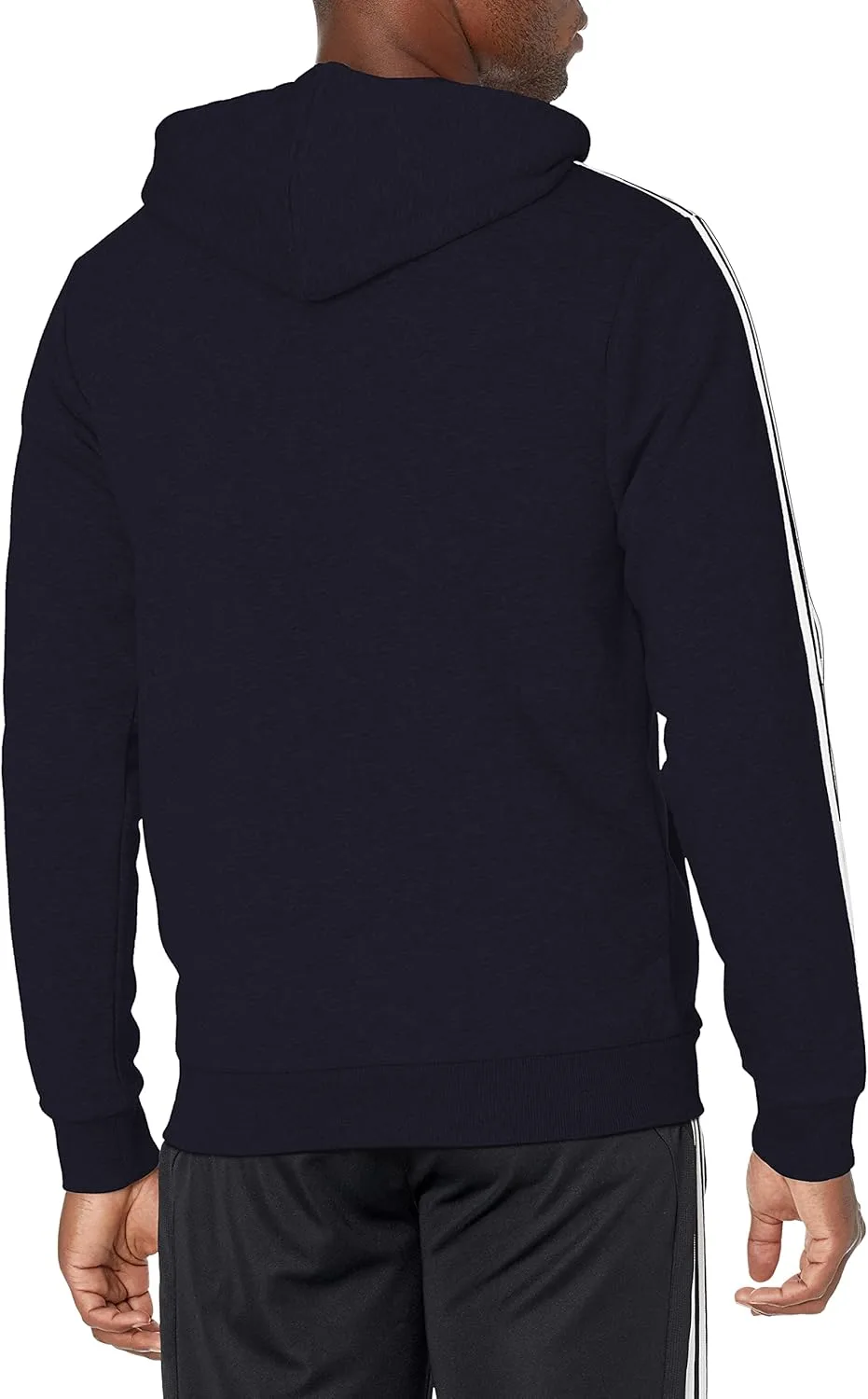 Толстовка Adidas Essentials Fleece с молнией и 3 полосками, Legend Ink — фото 3