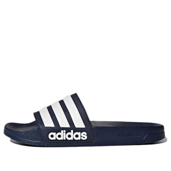 

Тапочки adilette shower slides 'collegiate navy' Adidas, синий