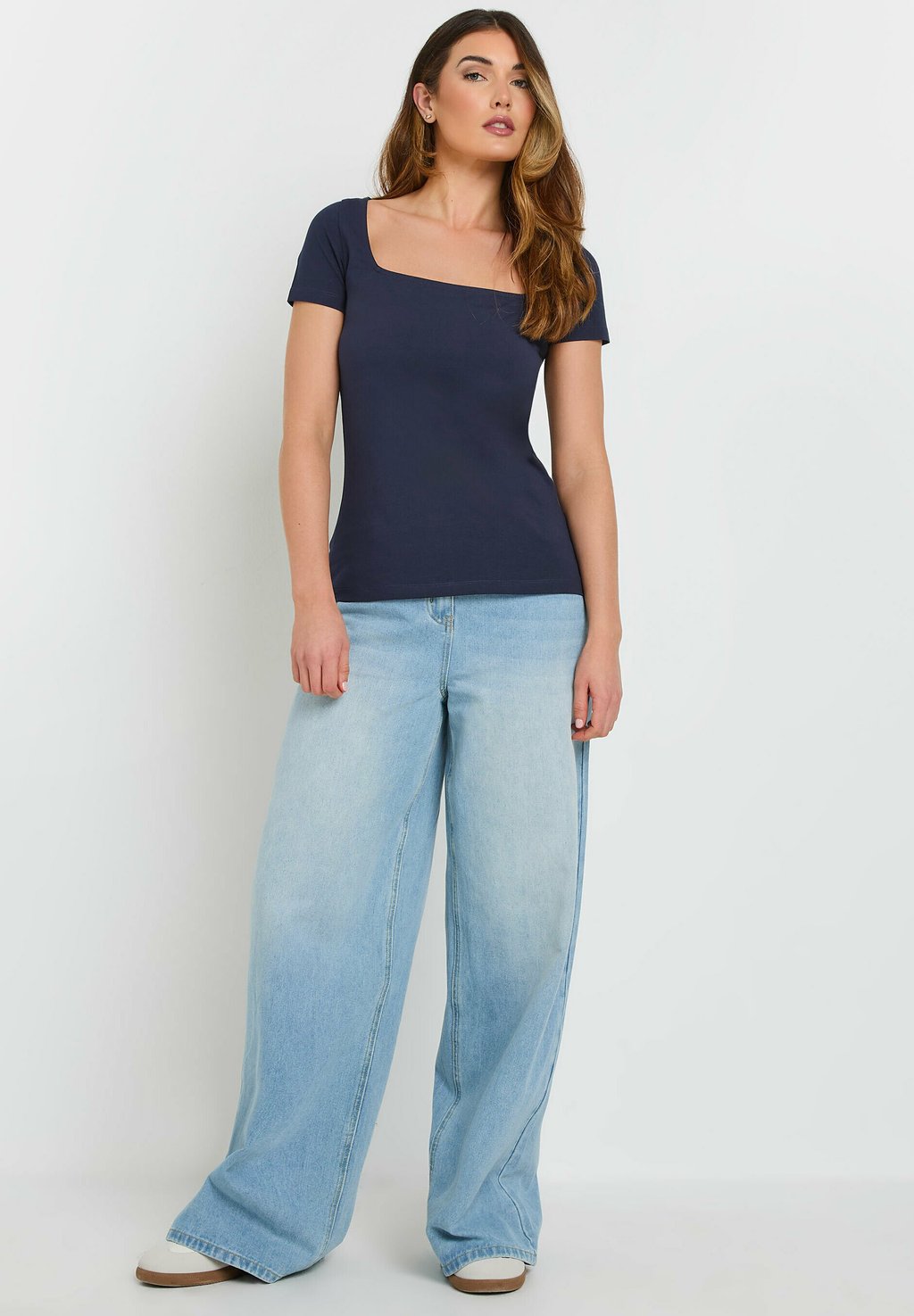 

Базовая футболка 2 PACK SQUARE NECK Long Tall Sally, темно-синий
