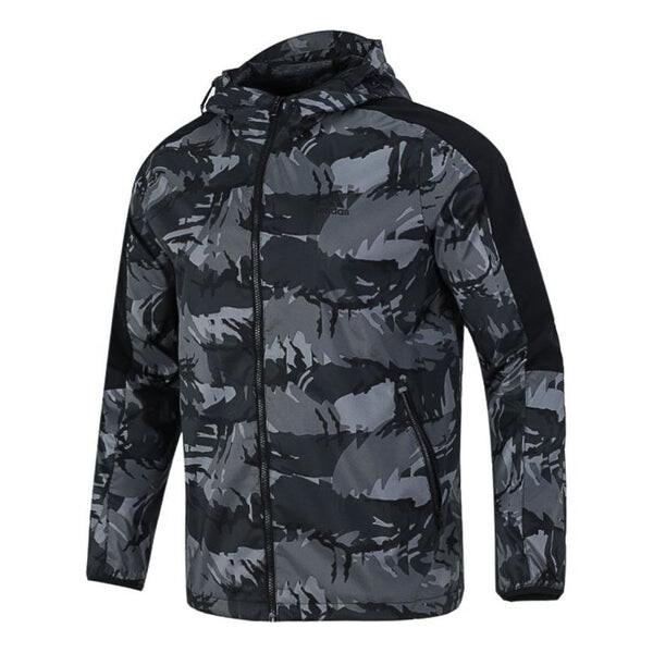 

Куртка adidas Camouflage Sports hooded Casual Running Jacket Black, черный