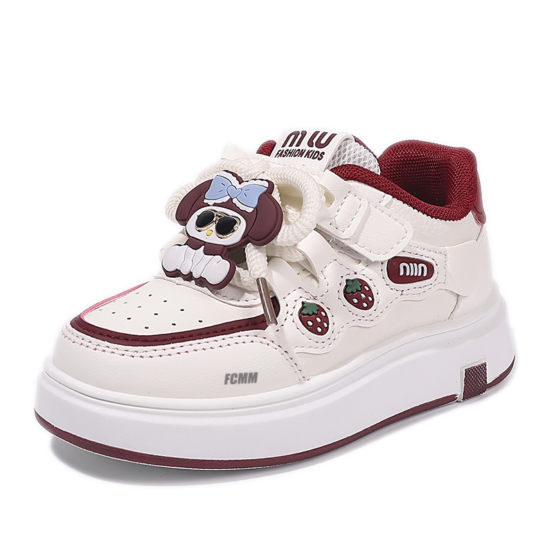 

Нескользящие, износостойкие, легкие, амортизирующие детские кроссовки для скейтбординга FCMM, бургундия