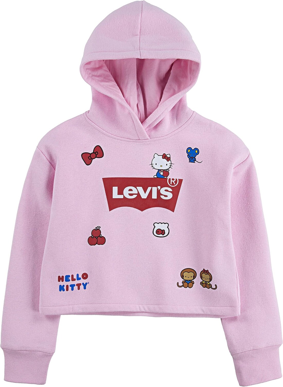 

Худи Levi'S Levi's x Hello Kitty Boxy Fit Hoodie, цвет Pink Lady