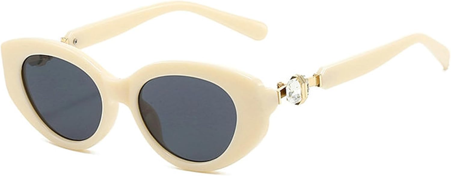 

Солнцезащитные очки Willochra «Кошачий глаз» для женщин, украшенные стразами, роскошные винтажные женские овальные солнцезащитные очки, популярные дорожные очки с защитой от УФ-излучения UV400, C4