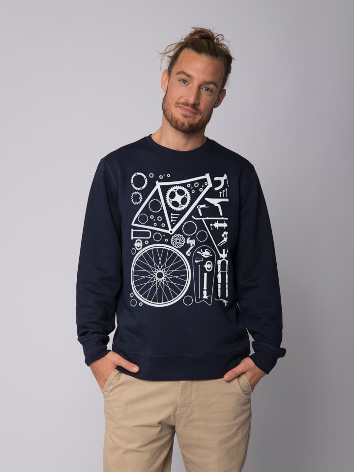 

Толстовка wat Apparel Fahrradteile, темно-синий