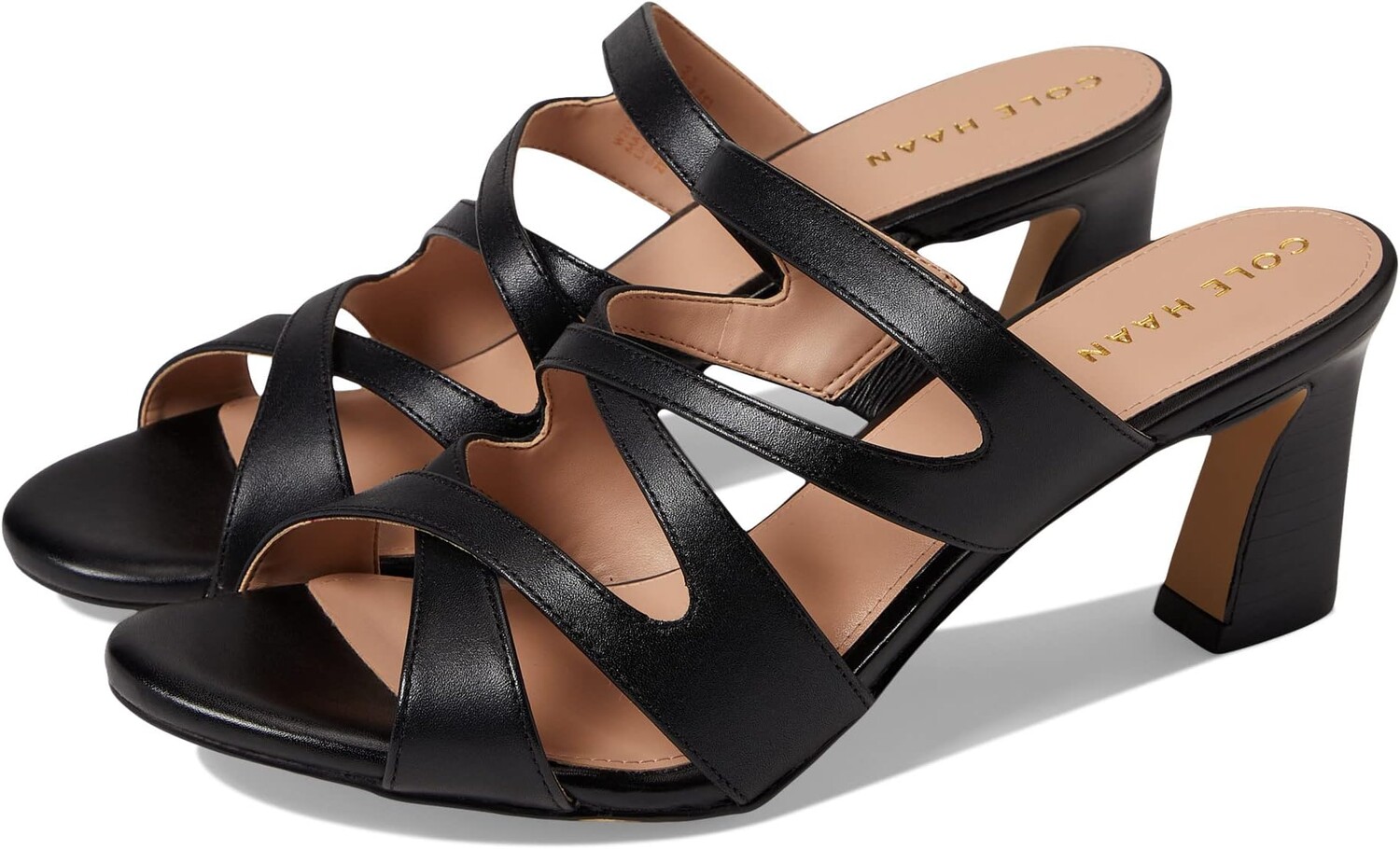 

Босоножки Alyse Heeled Sandal 65 mm Cole Haan, черная кожа