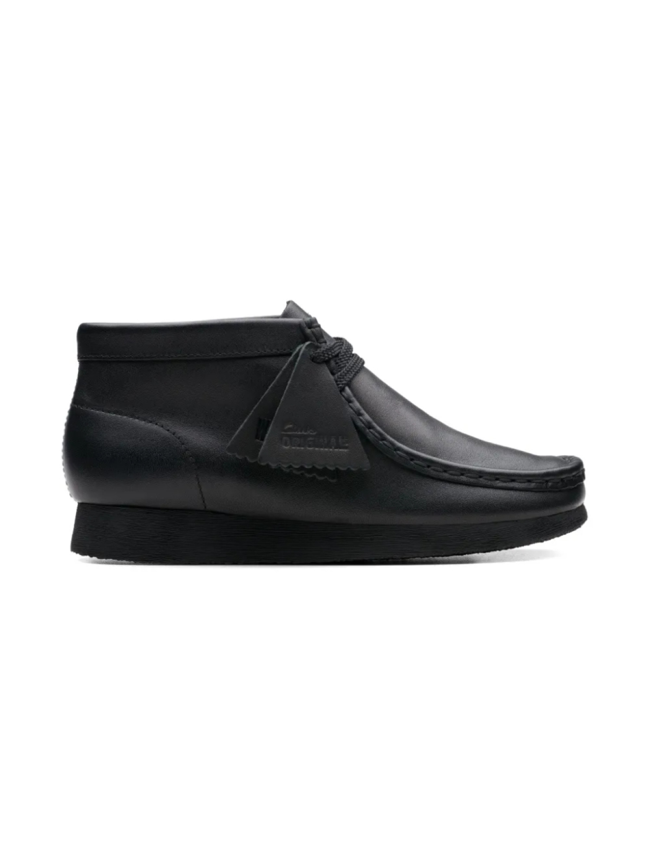 

Кожаные ботинки Wallabee на шнуровке Clarks Kids, черный