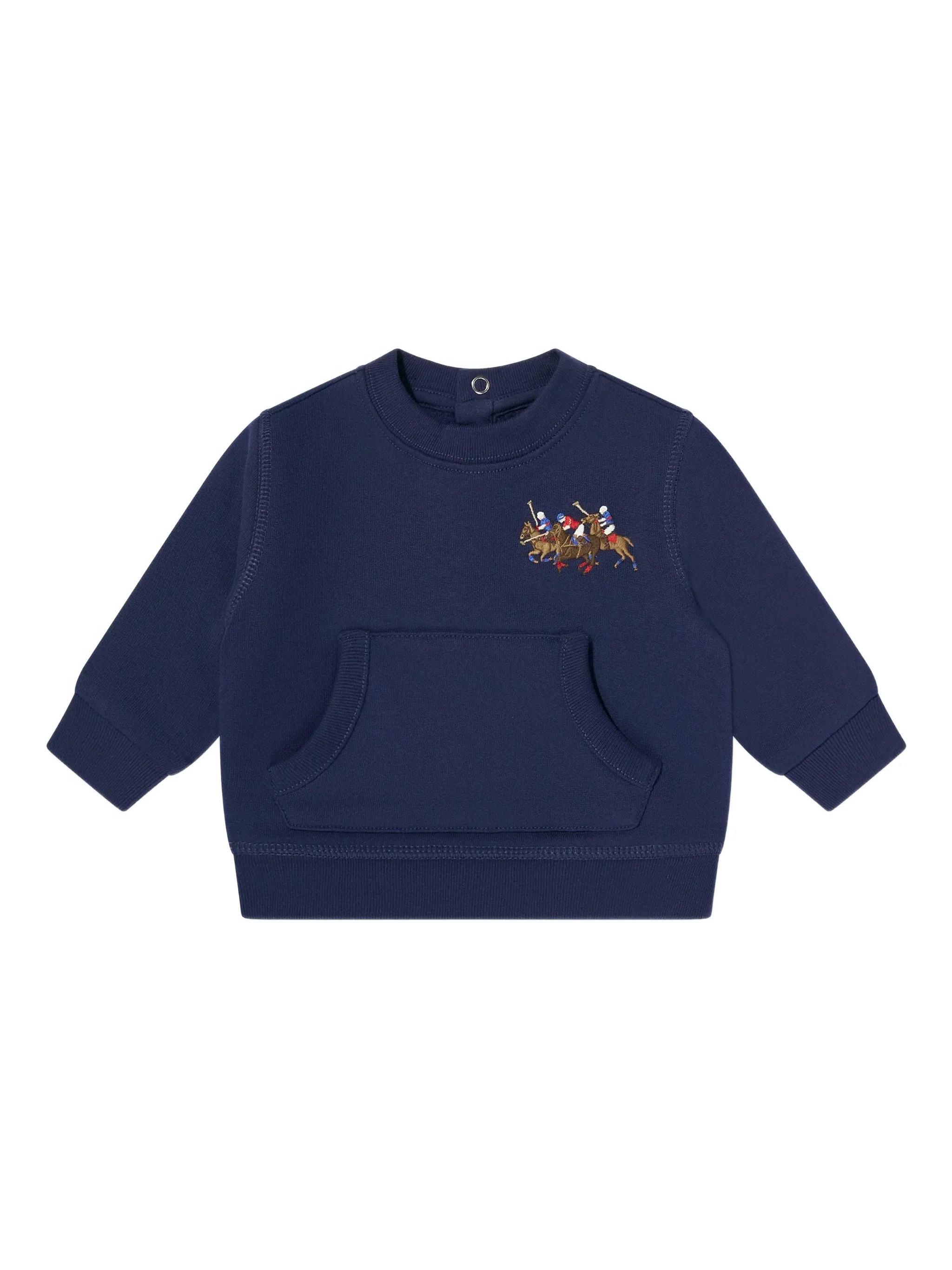 Спортивный костюм с вышивкой Polo Ralph Lauren Kids, синий — фото 3